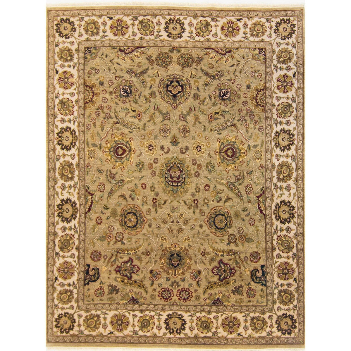 Fine Hand-knotted Wool Large Rug 245cm x 303cm