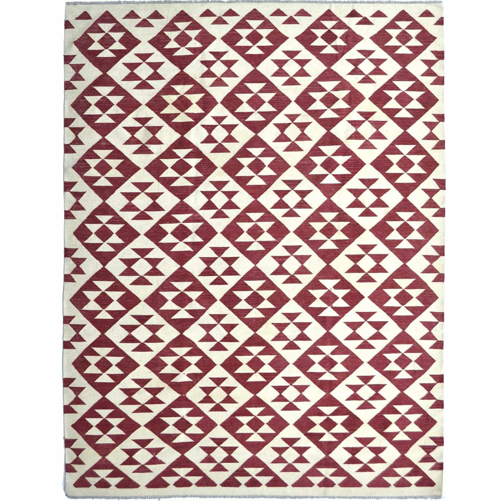 Modern Hand-woven 100% Wool Chobi Kilim Rug 216cm x 300cm