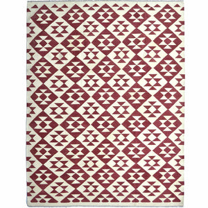 Modern Hand-woven 100% Wool Chobi Kilim Rug 216cm x 300cm