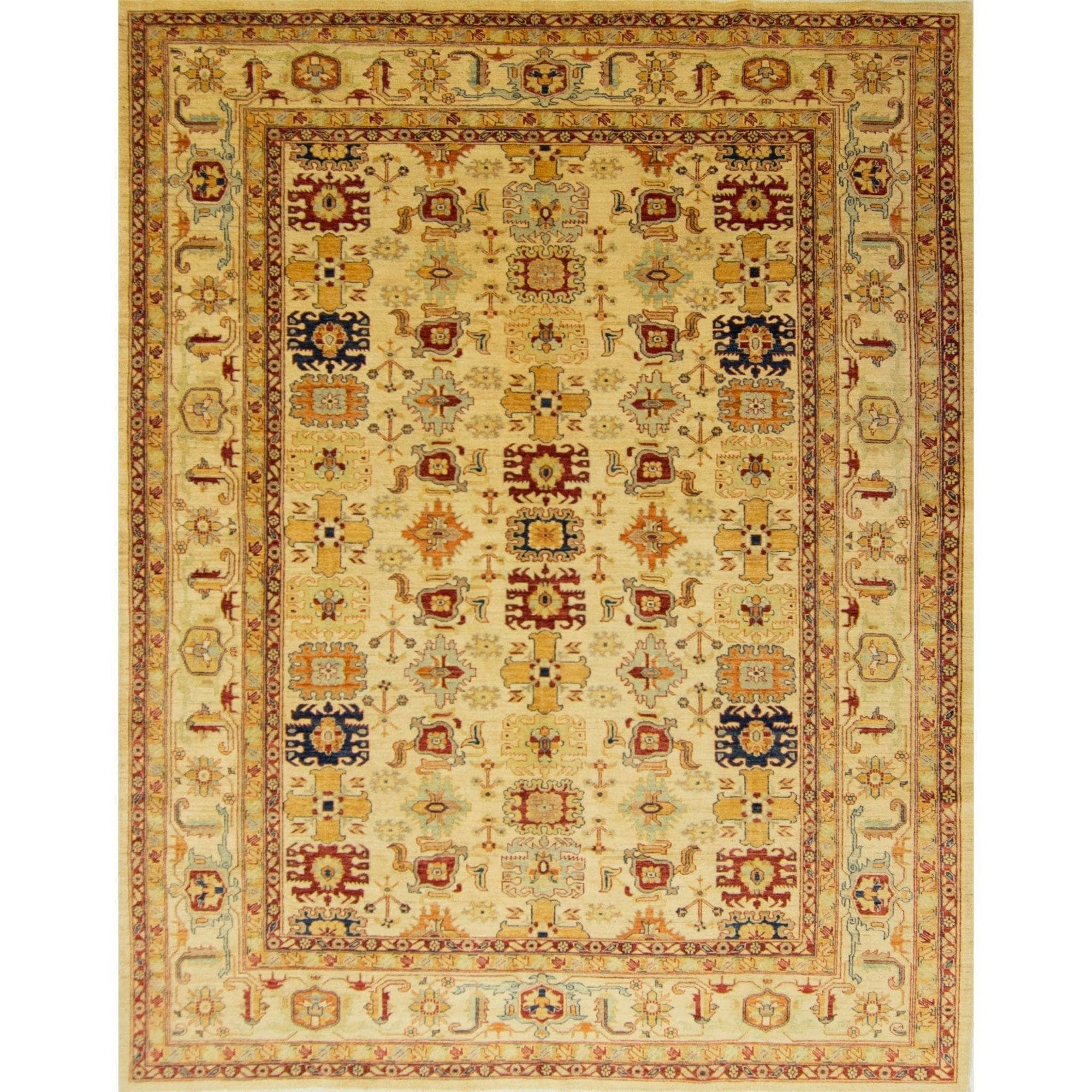 Fine Hand-knotted Wool Heriz Rug 260cm x 352cm