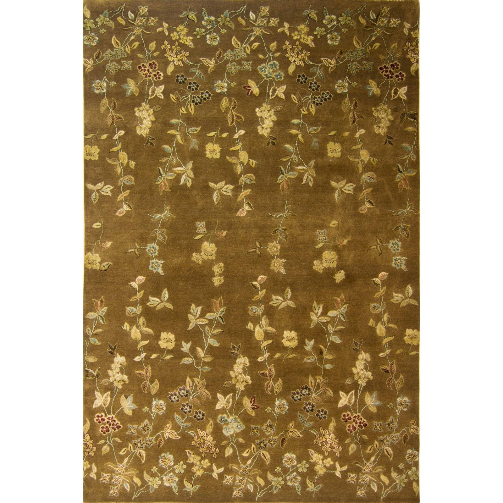 Modern Designer Hand-knotted Wool & Silk Rug 186cm x 277cm