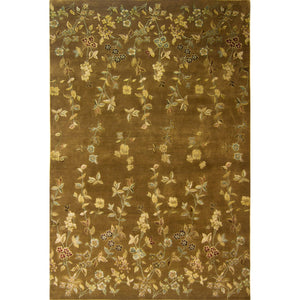 Modern Designer Hand-knotted Wool & Silk Rug 186cm x 277cm