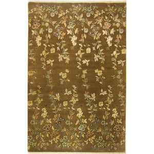 Modern High Quality Hand-knotted Wool & Silk Rug 186 cm x 281 cm