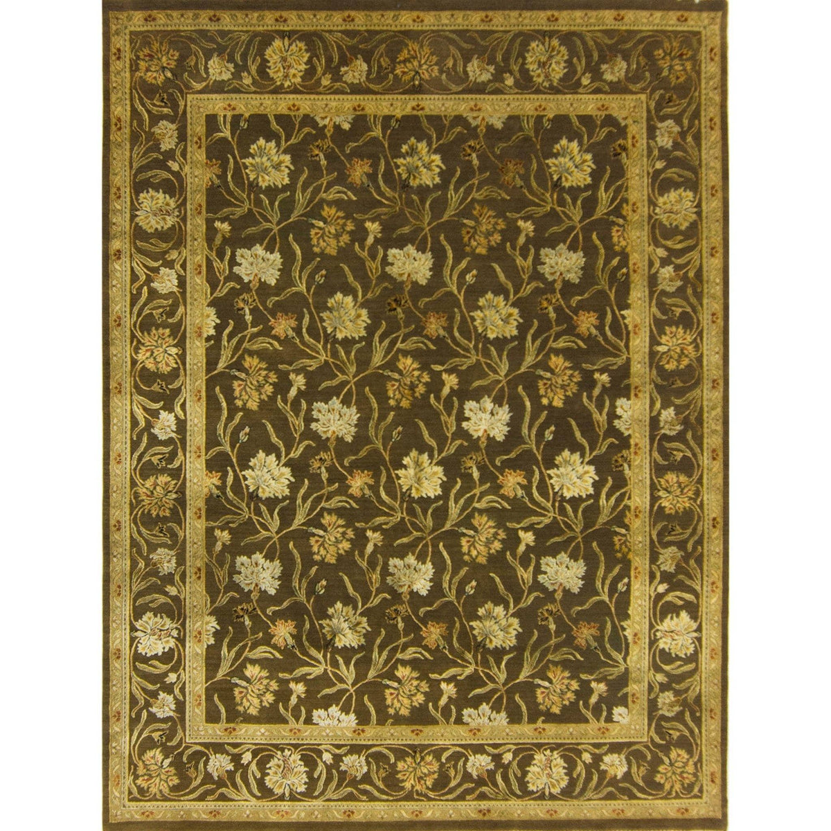 Fine Hand-knotted Wool &amp; Silk Rug 241cm x 305cm