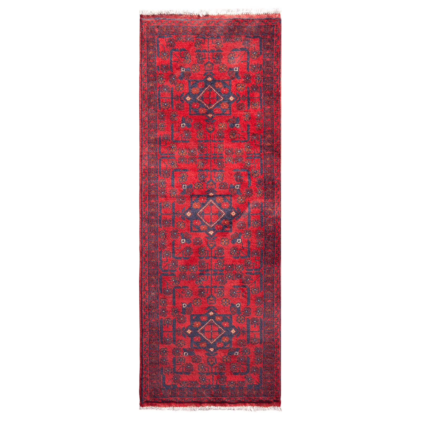 Hand-knotted Traditional Wool Small Runner 59cm x 148cm