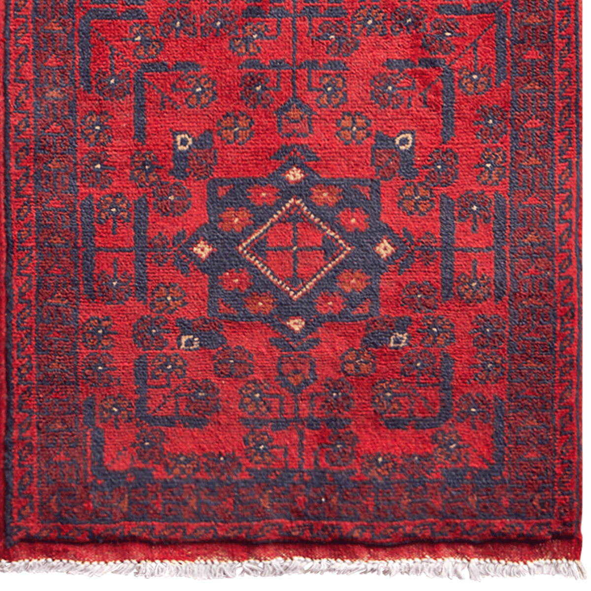 Hand-knotted Traditional Wool Small Runner 59cm x 148cm