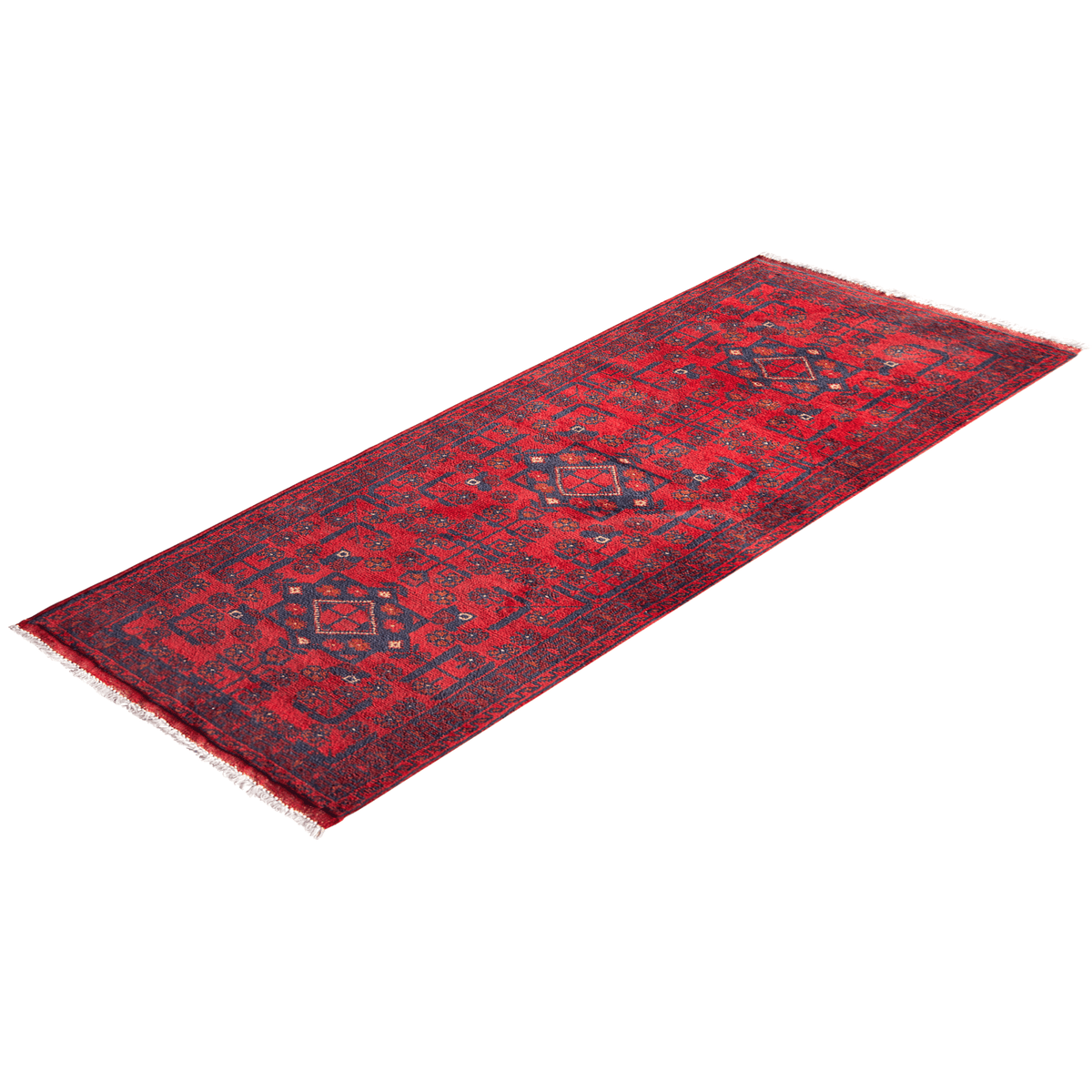 Hand-knotted Traditional Wool Small Runner 59cm x 148cm