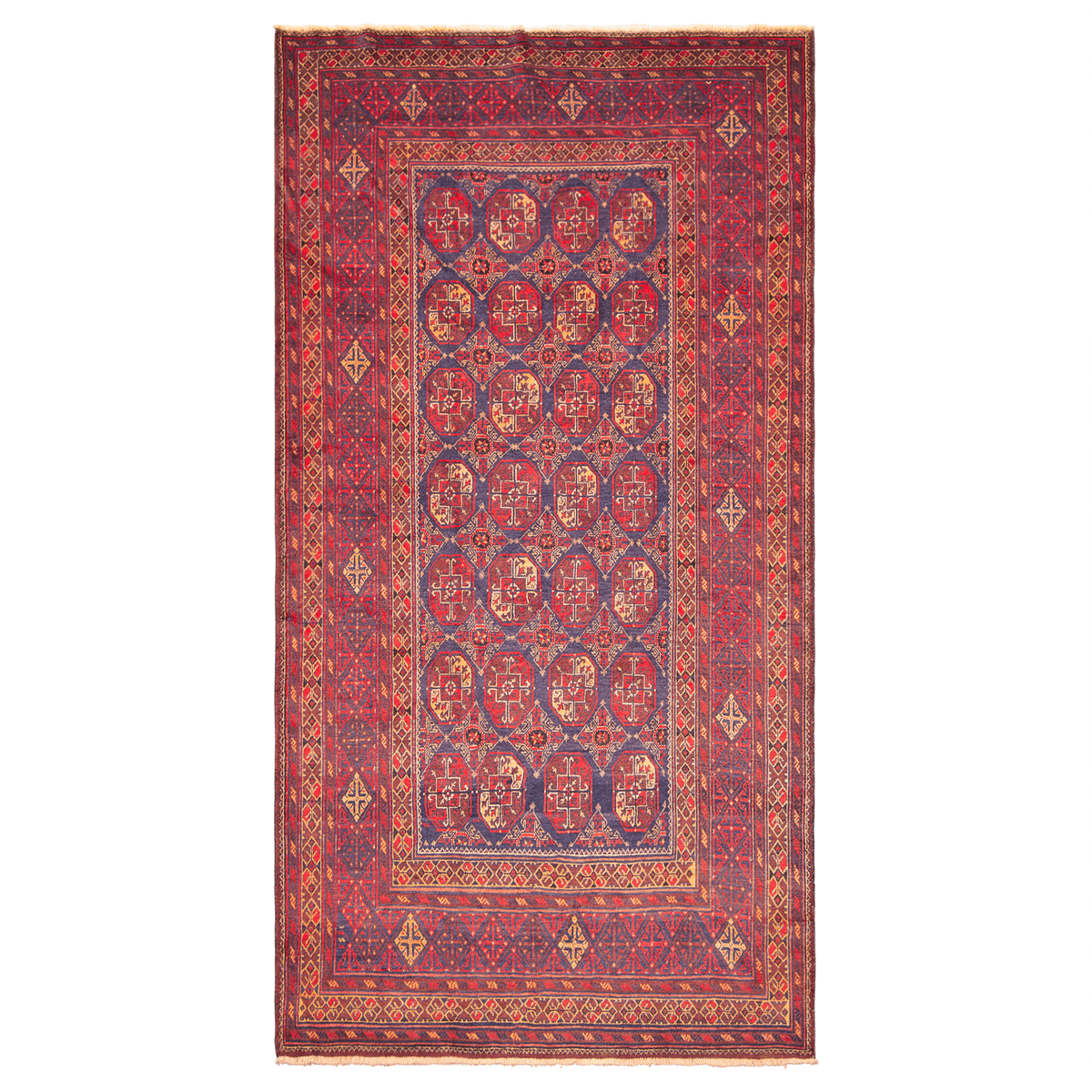 Fine Hand-knotted Baluchi Tribal Wool Rug 216cm x 383cm