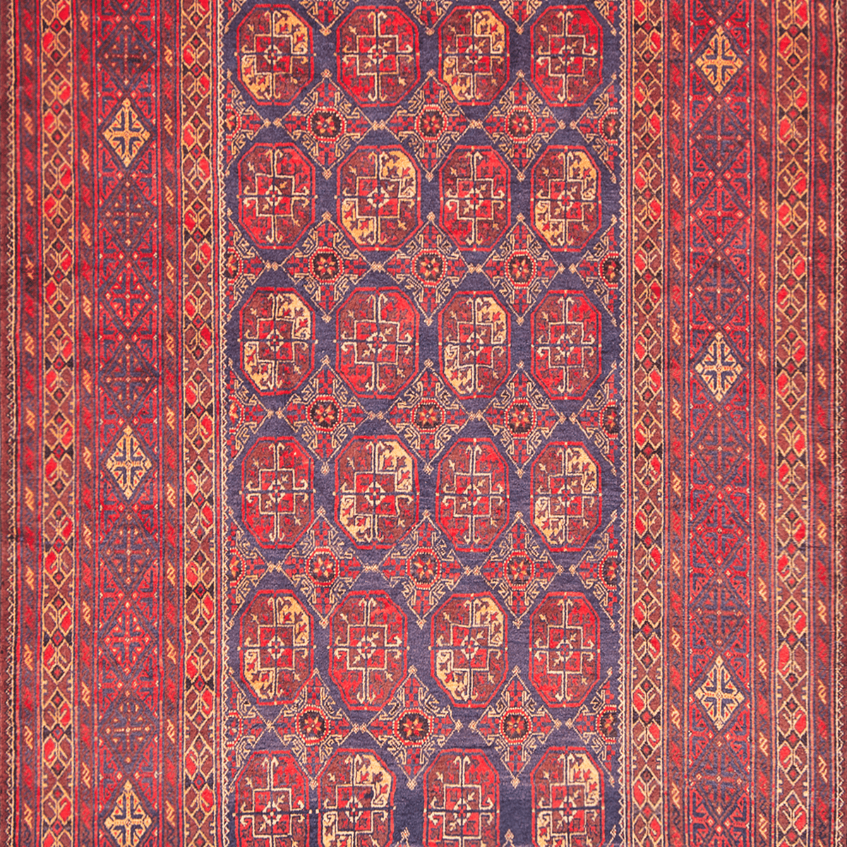 Fine Hand-knotted Baluchi Tribal Wool Rug 216cm x 383cm