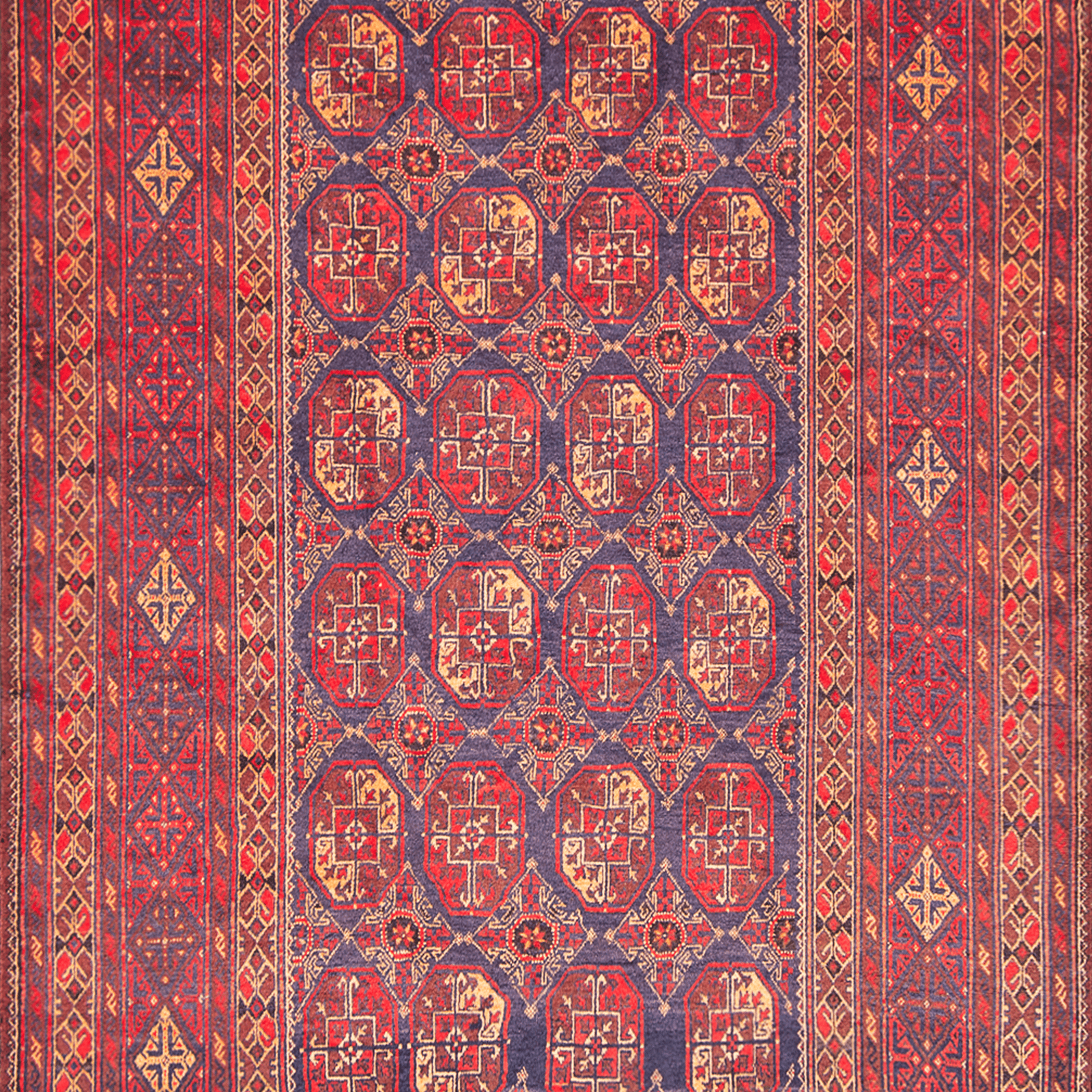 Fine Hand-knotted Baluchi Tribal Wool Rug 216cm x 383cm