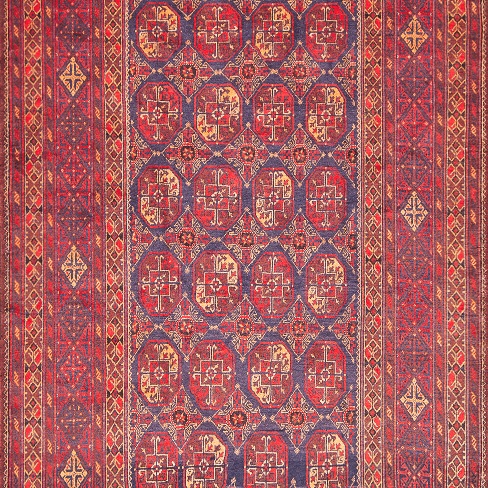 Fine Hand-knotted Baluchi Tribal Wool Rug 216cm x 383cm