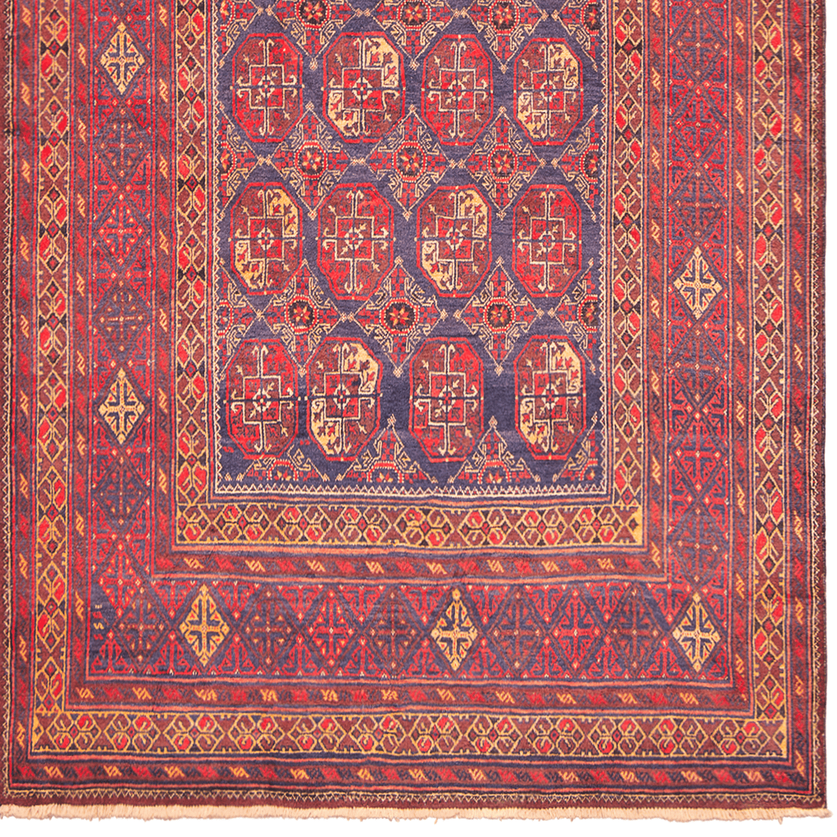 Fine Hand-knotted Baluchi Tribal Wool Rug 216cm x 383cm