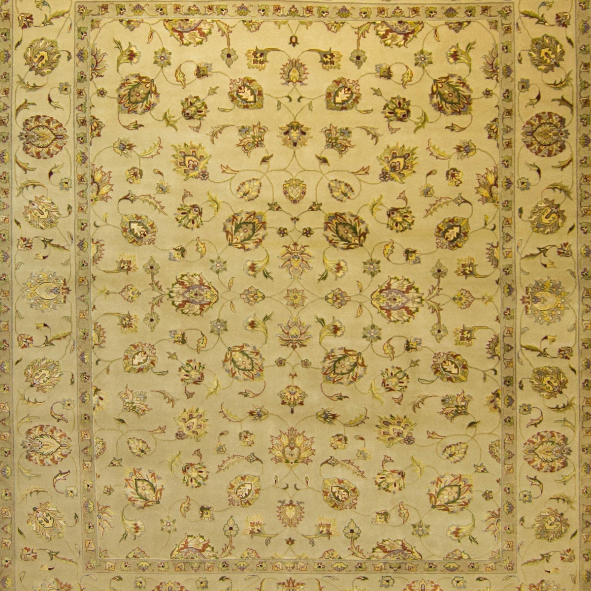 Fine Hand-knotted Wool &amp; Silk Kashan Rug