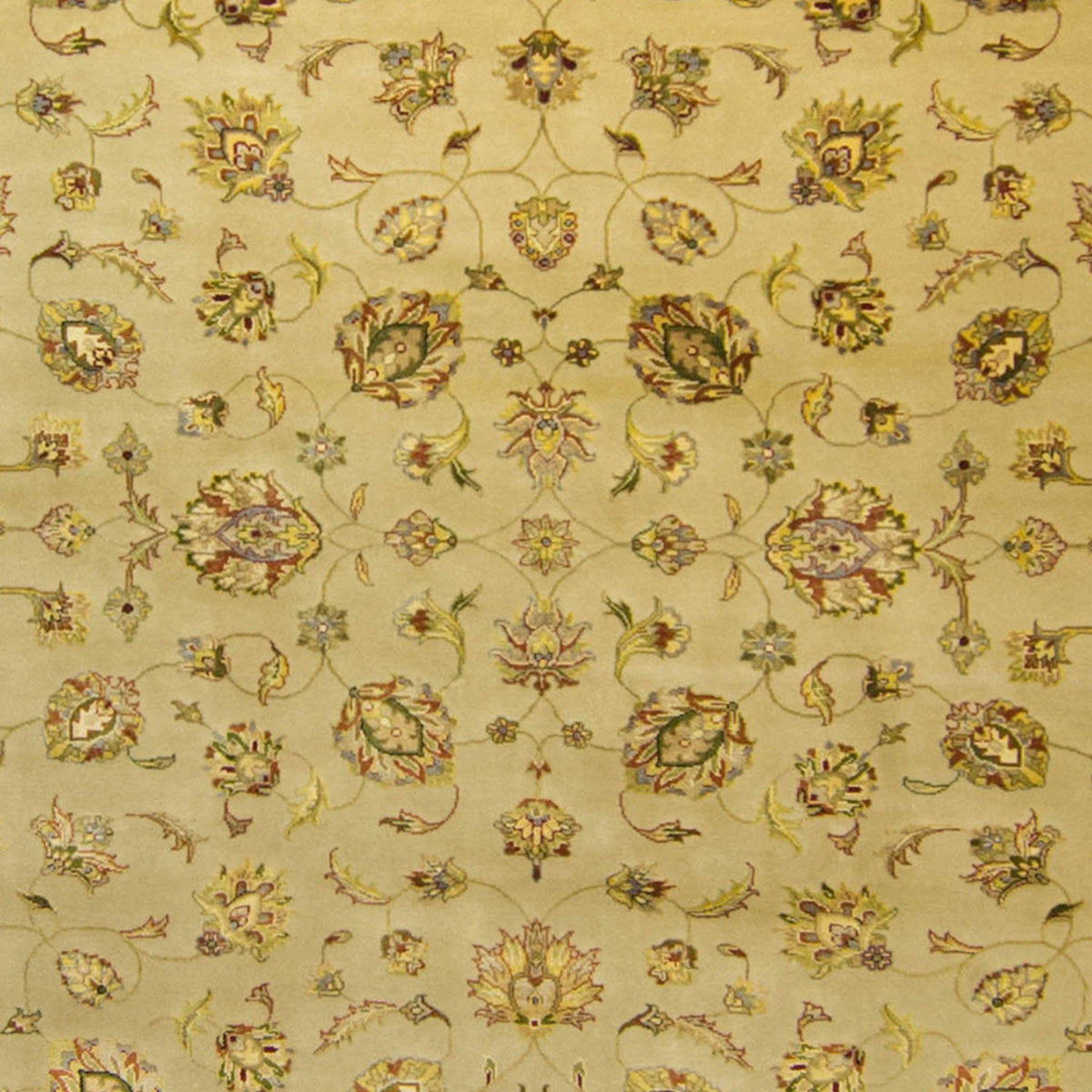 Fine Hand-knotted Wool &amp; Silk Kashan Rug