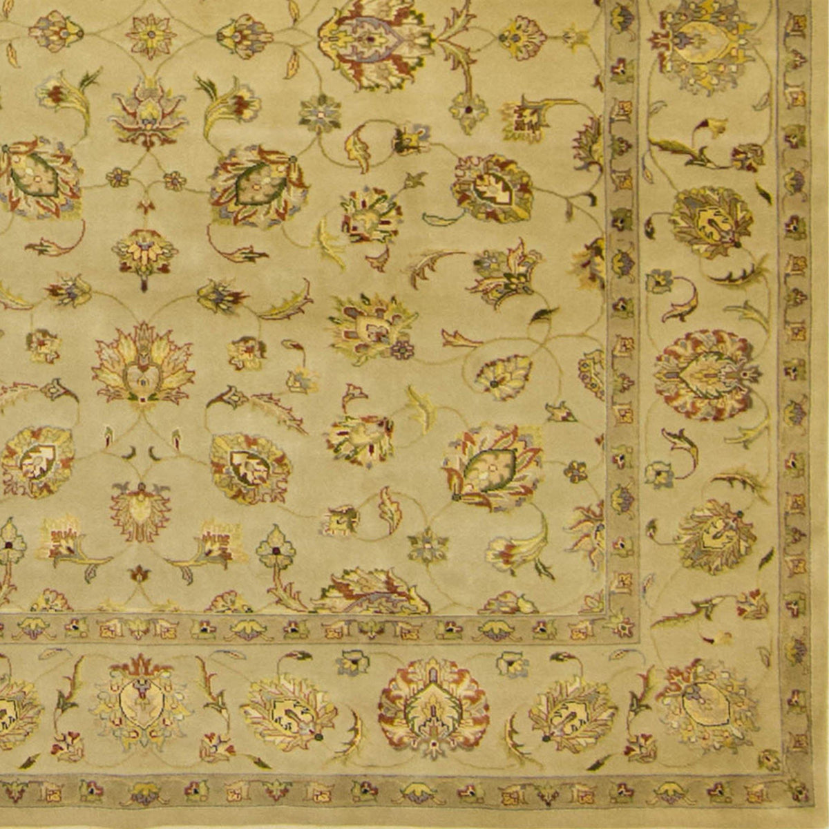 Fine Hand-knotted Wool &amp; Silk Kashan Rug