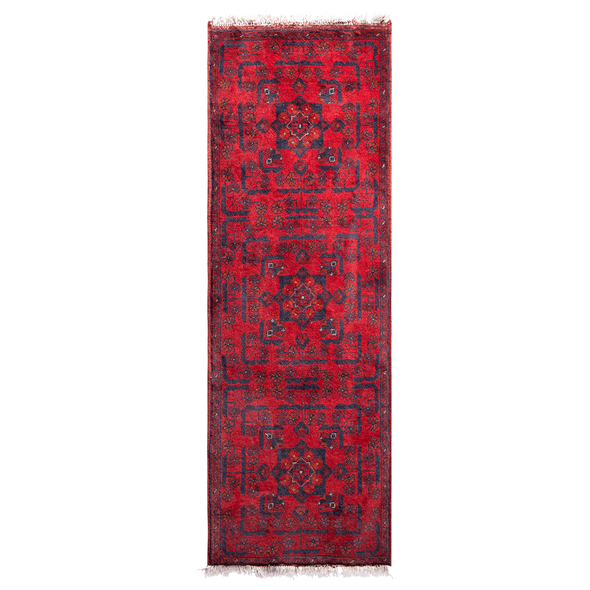 Fine Hand-knotted Wool Small Runner 50cm x 145cm