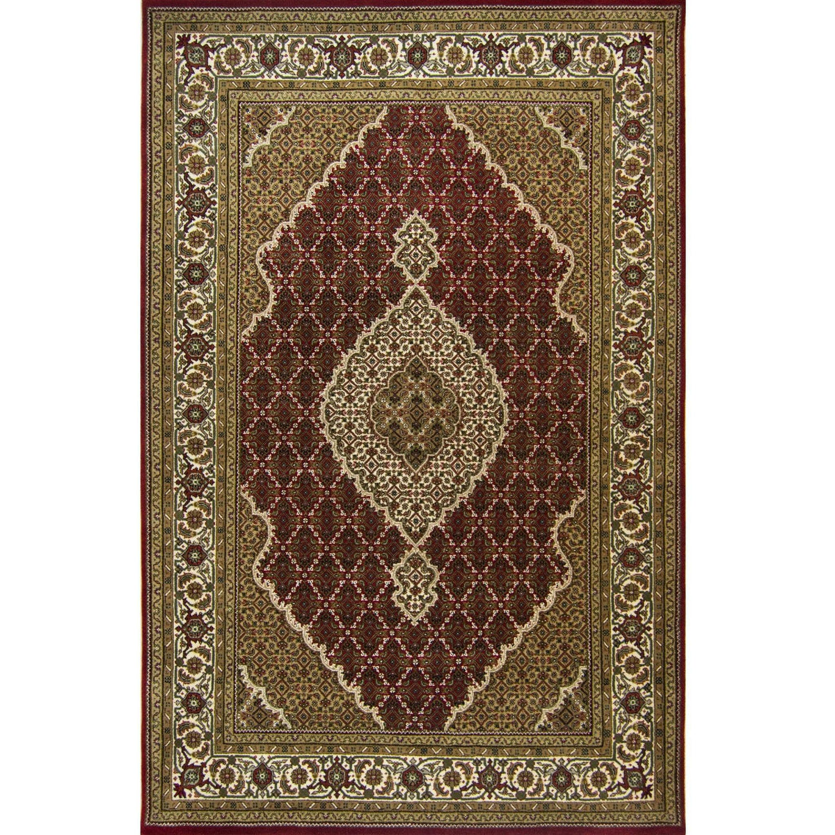 Fine Hand-knotted NZ Wool &amp; Silk Tabriz - Mahi Design Rug 173cm x 248cm