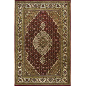 Fine Hand-knotted NZ Wool & Silk Tabriz - Mahi Design Rug 173cm x 248cm