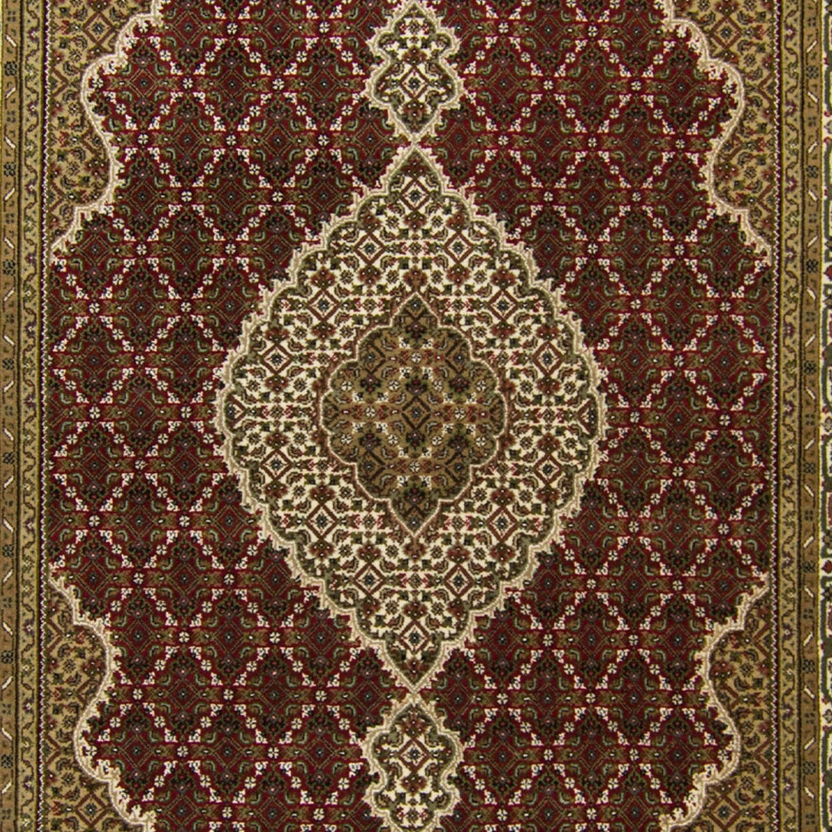 Fine Hand-knotted NZ Wool &amp; Silk Tabriz - Mahi Design Rug 173cm x 248cm