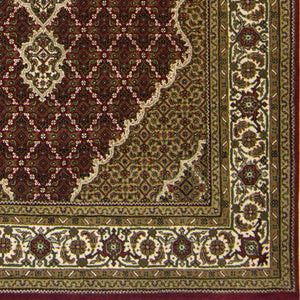 Fine Hand-knotted NZ Wool & Silk Tabriz - Mahi Design Rug 173cm x 248cm