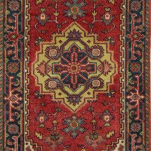 Hand-knotted Wool Persian Heriz Design Runner 78cm x 600cm