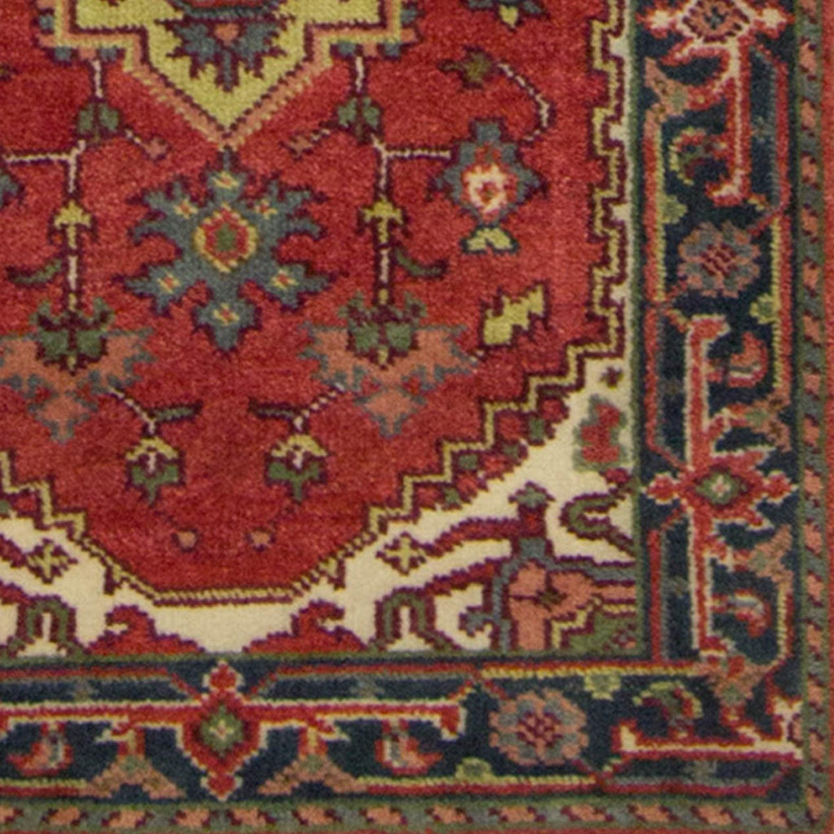 Hand-knotted Wool Persian Heriz Design Runner 78cm x 600cm