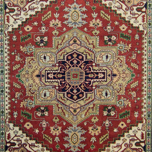 Hand-knotted Wool Heriz Design Rug 238cm x 302cm