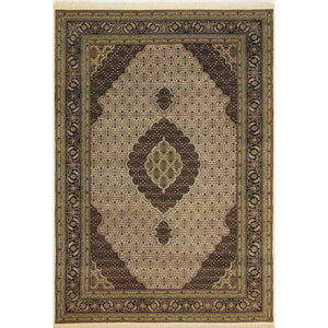 Fine Hand-knotted NZ Wool and Silk Tabriz - Mahi Rug 205cm x 299cm