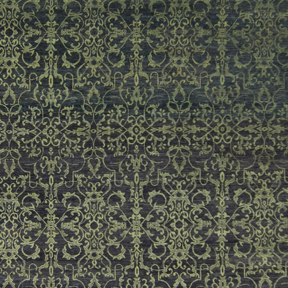Fine Contemporary Hand-knotted NZ Wool and Silk Damask Rug 263cm x 355cm