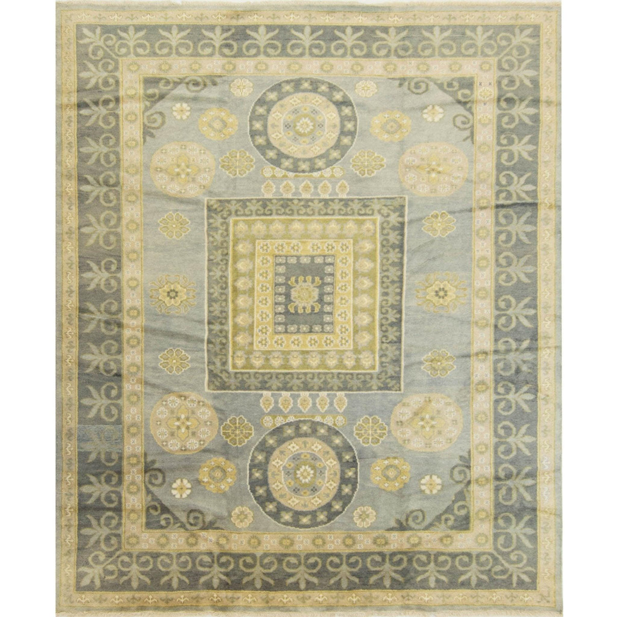 Hand-knotted Wool Kothan Rug 242cm x 290cm
