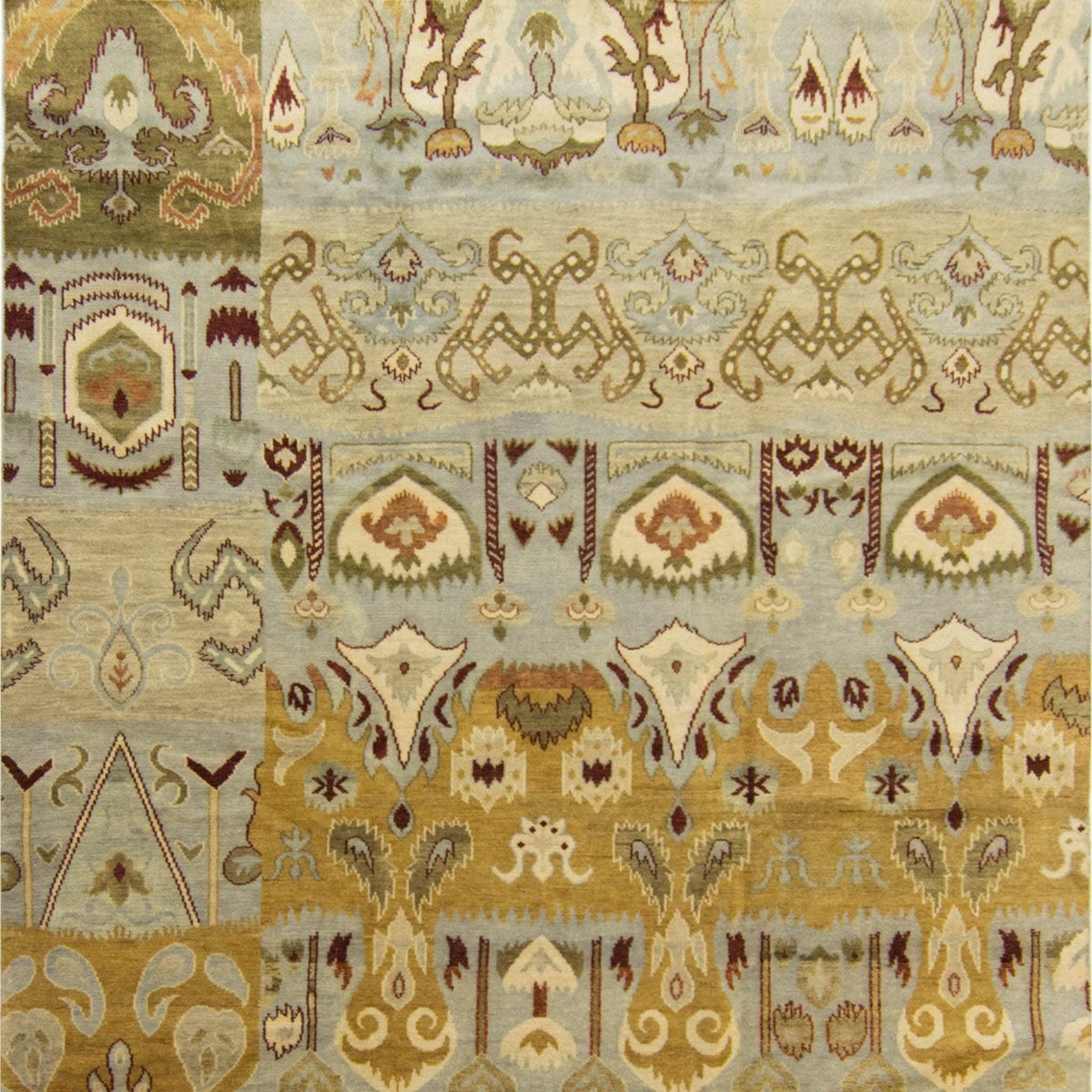 Modern Hand-knotted Wool Kothan Rug 242cm x 293cm