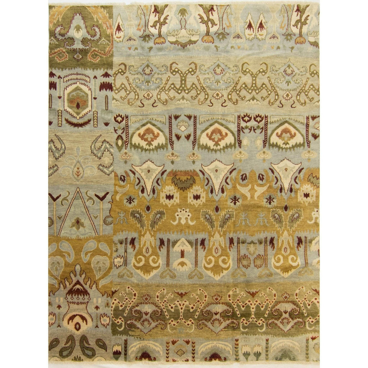 Modern Hand-knotted Wool Kothan Rug 242cm x 293cm