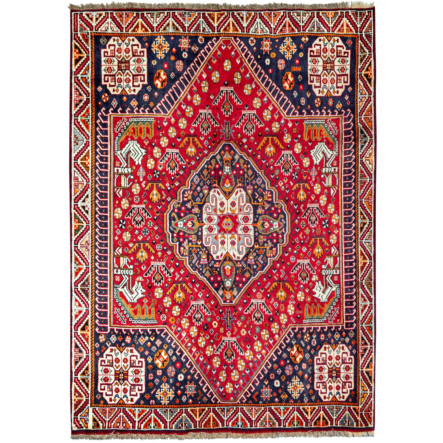 Fine Handmade Qashqai Persian Rug 169cm x 242cm