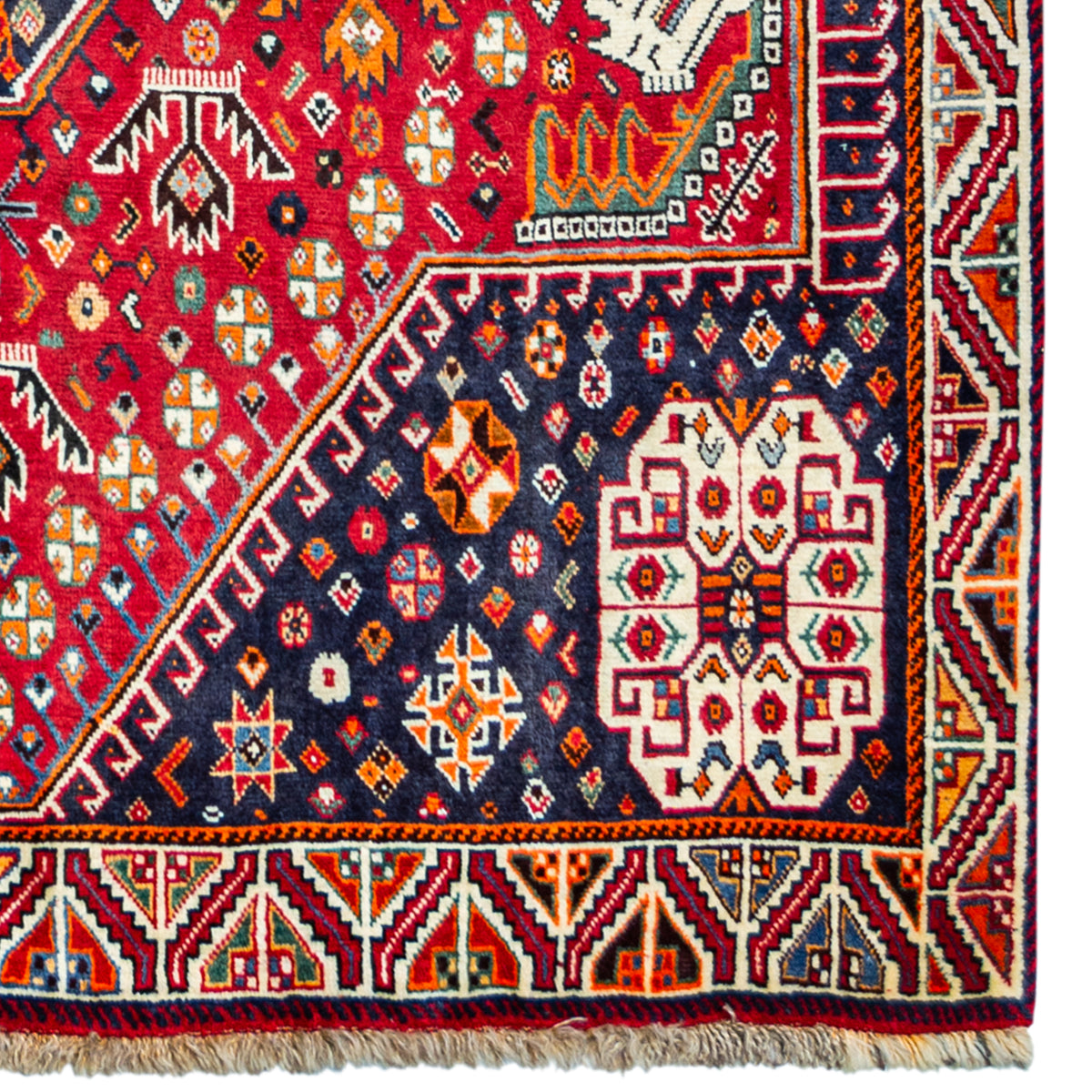 Fine Handmade Qashqai Persian Rug 169cm x 242cm