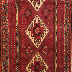 Fine Hand-knotted Persian Wool Shiraz Runner 150cm x 278cm