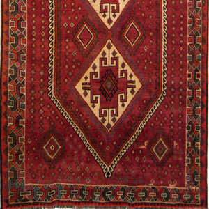 Fine Hand-knotted Persian Wool Shiraz Runner 150cm x 278cm