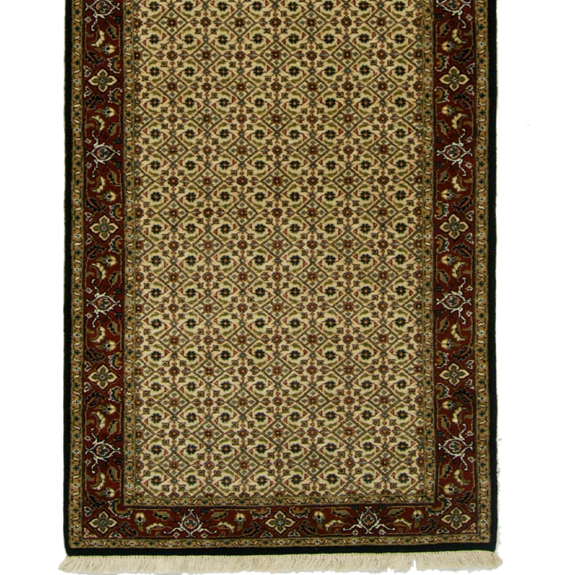 Fine Hand-knotted Traditional Wool Runner 80cm x 3.81cm