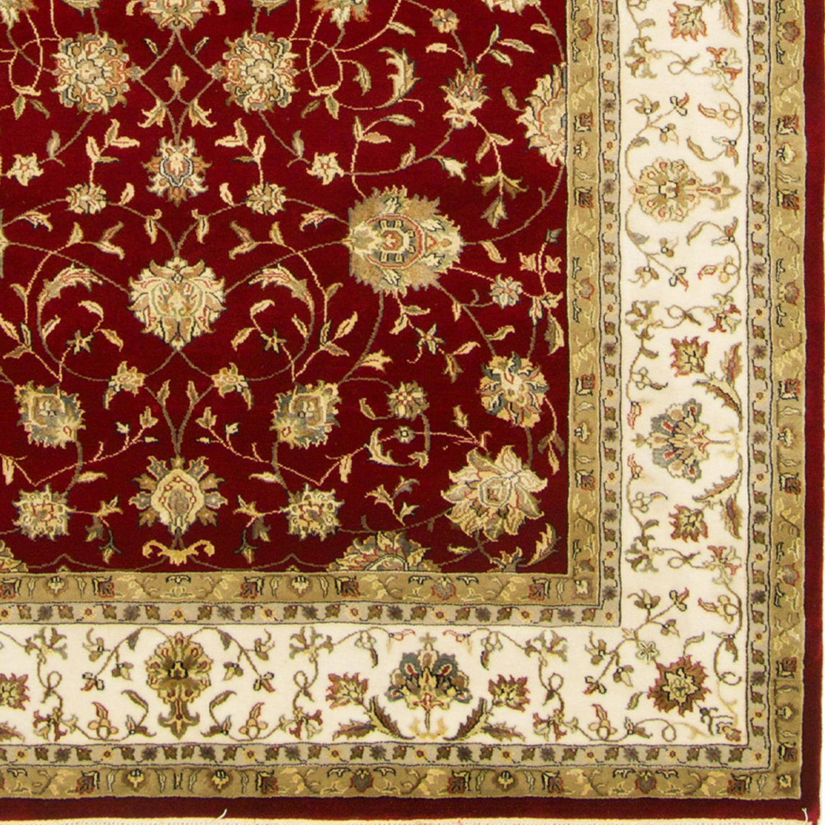 Fine Wool &amp; Silk Hand-knotted Kashan Rug 196cm x 3.01cm