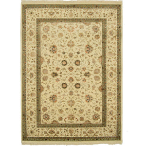 Fine Hand-knotted Wool & Silk Kashan Rug 199cm x 301cm