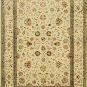Fine Hand-knotted Wool & Silk Kashan Rug 199cm x 301cm