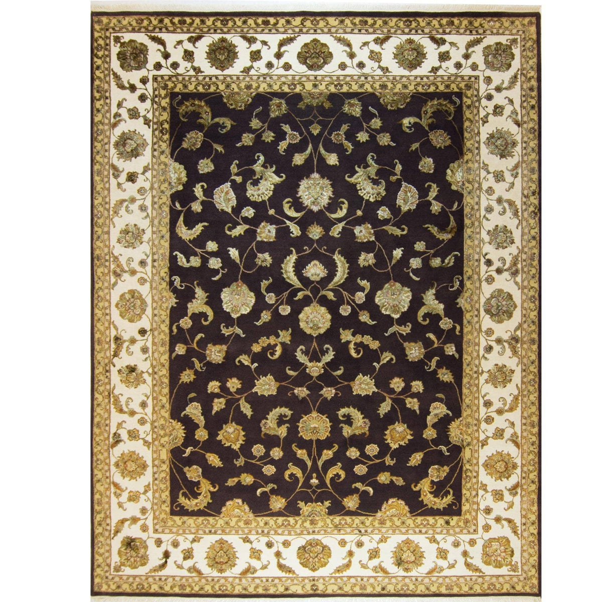 Modern Fine Hand-knotted Wool &amp; Silk Elegance Rug 275cm x 361cm