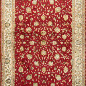 Fine Hand-knotted Wool & Silk Nain Rug 200cm x 300cm