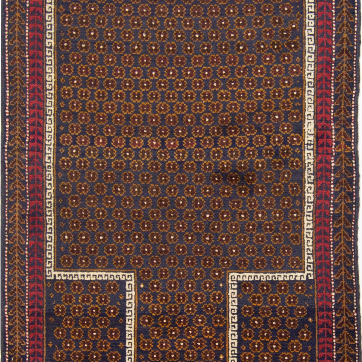 Hand-knotted Persian Wool Baluchi Rug 81cm x 132cm