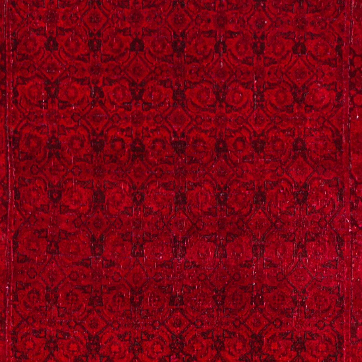 Over Dyed Red Vintage Turkmen Runner 89cm x 231m
