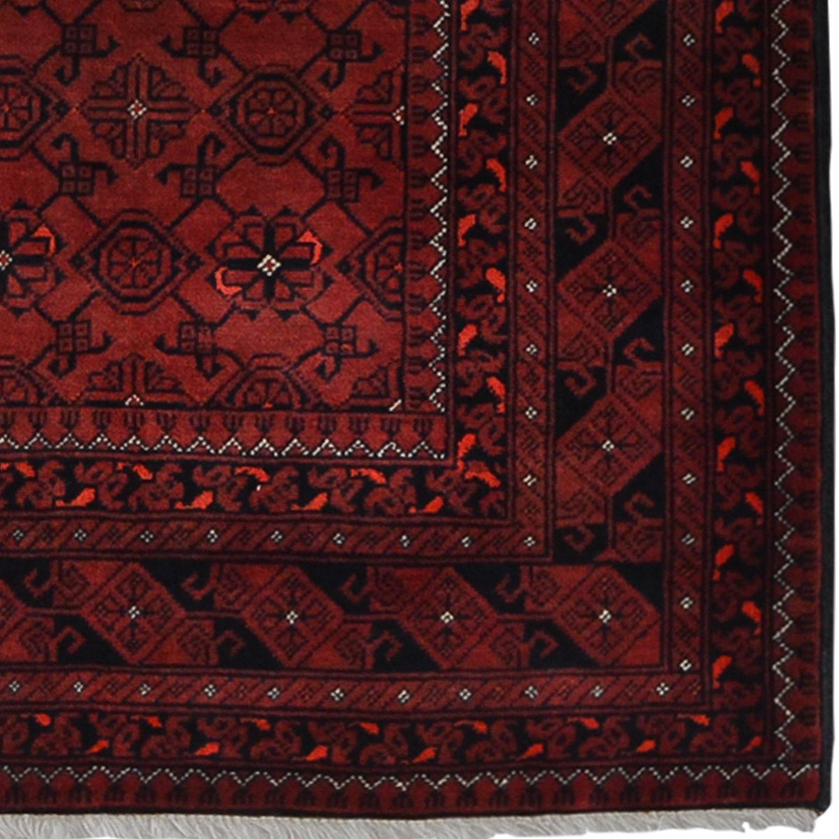 Fine Hand-knotted Turkmen Wool Runner 84cm x 287cm