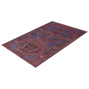 Hand-knotted 100% Wool Baluchi Small Rug 88cm x 145cm