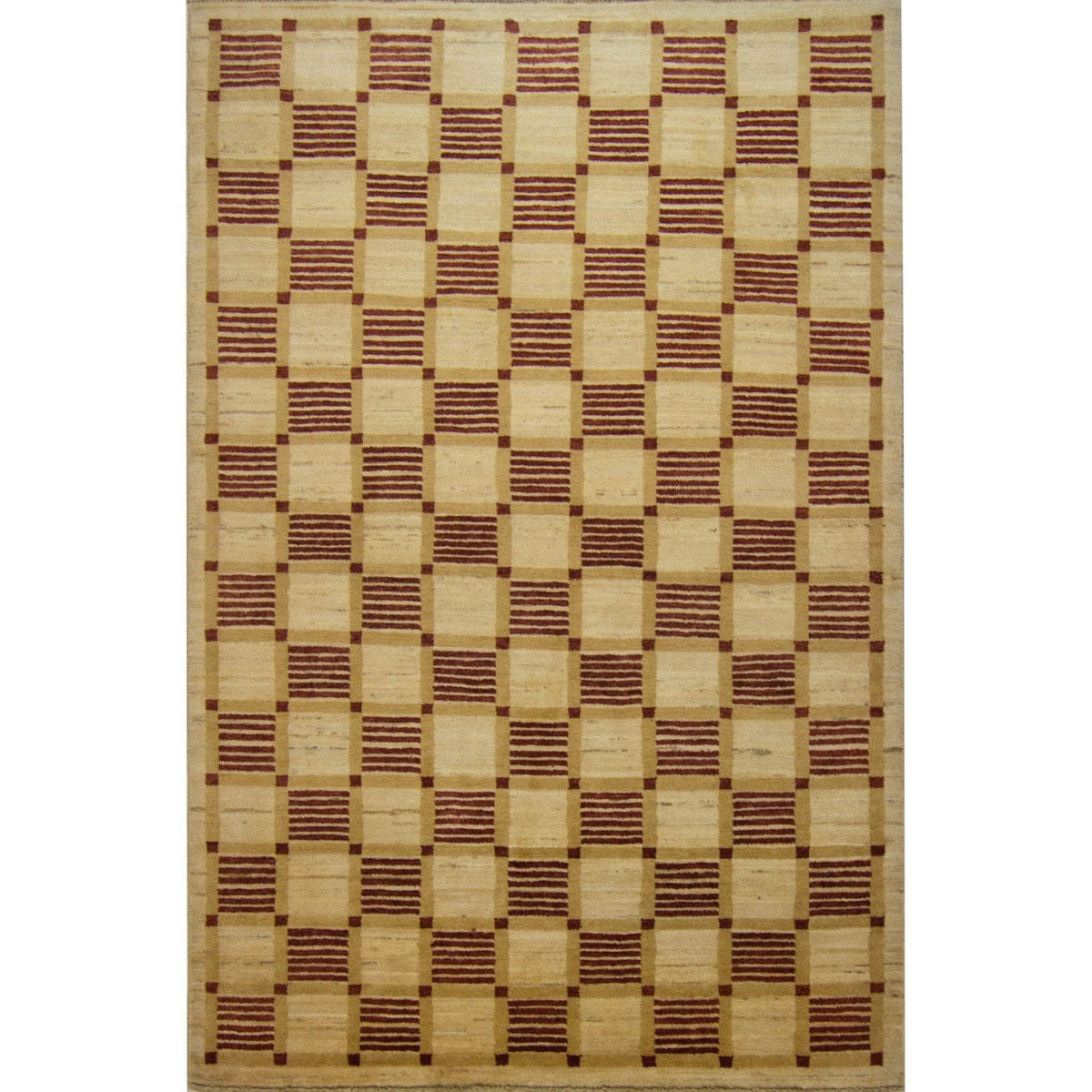 Modern Hand-knotted Wool Chobi Rug 120cm x 190cm