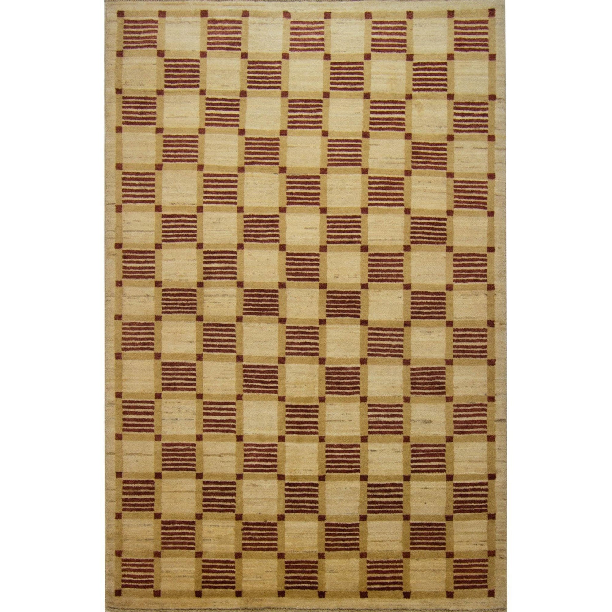 Modern Hand-knotted Wool Chobi Rug 120cm x 190cm