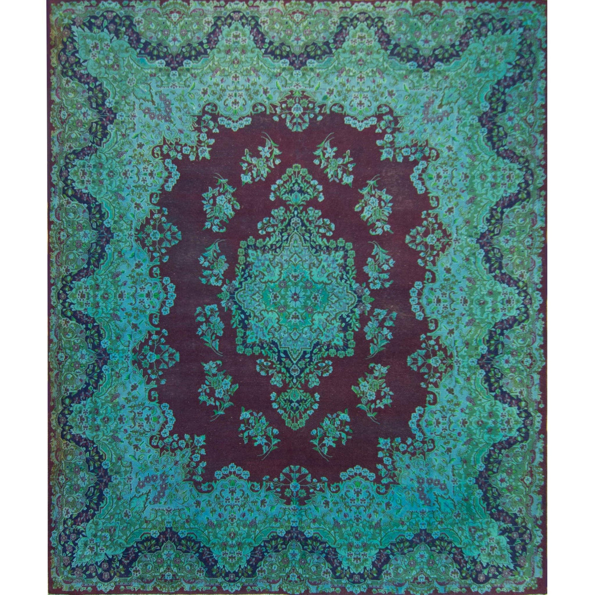 Over-dyed Persian Kashan Rug 300cm x 392cm