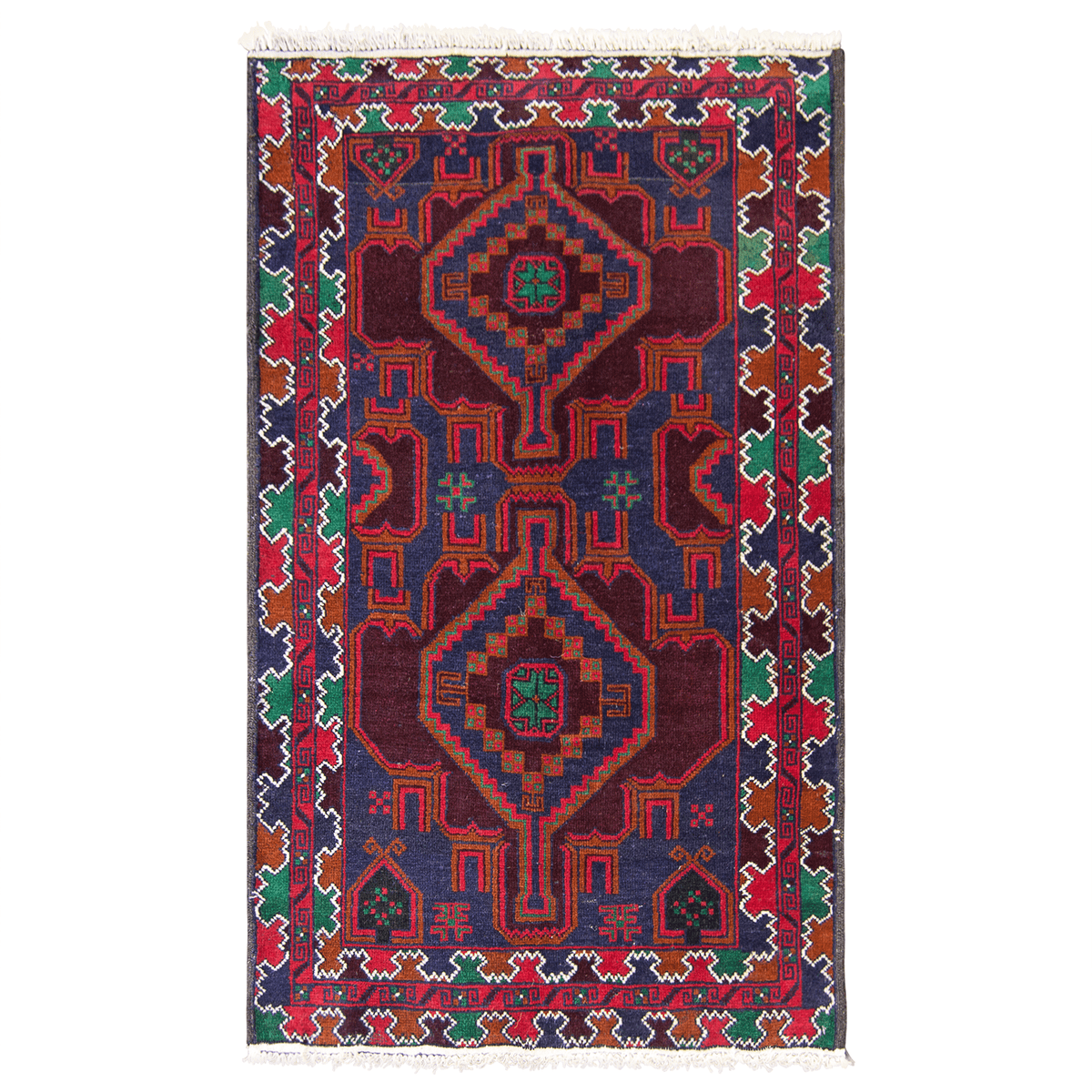 Fine Hand-knotted 100% Wool Small Rug 84cm x 138cm